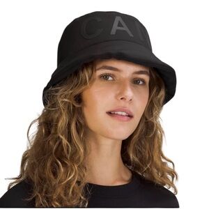 Lululemon L/XL Team Canada Insulated Reversible Bucket Hat Black